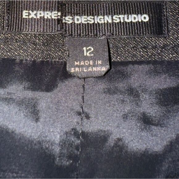 Express Design Studio Women's Charcoal Grey A Line Pencil Skirt - Size 12 - Picture 4 of 4